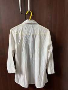 Classic White Button-Up Shirt