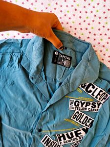 Graphic Print Long Sleeve Shirt