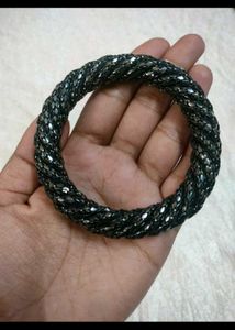 Sparkling Black Beaded Bracelet