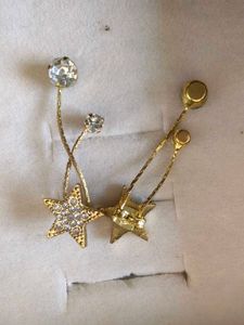Sparkling Star Drop Earrings