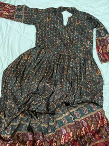 Bohemian Floral Print Kurta