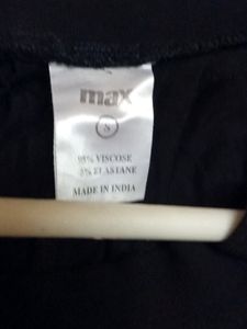 Max Brand Black Colour Pattiala Pant