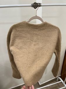 TAN BROWN WOOL SHORT BLAZER
