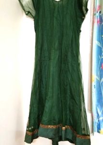 OFFER🔥💚Emerald Green Embellished Ethnic Anarkali