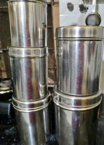 Set of 5,and 3 Stainless Steel container se