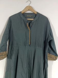Black Printed Kurta (Women)