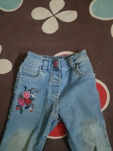 Floral Denim Free one tishart