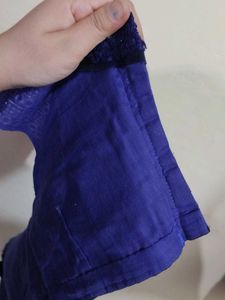 Pink Saree With Embroidered Blouse