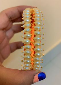 2 Silk Thread Bangles With Beads New