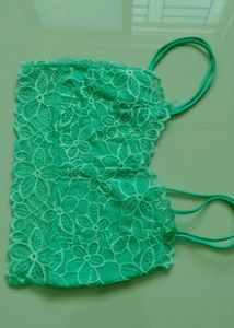 Turquoise Lace Bralette