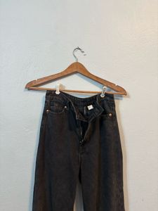 H&amp;M Classic Black Wash Wide Leg Jeans