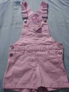 Pink Baby Girls Overalls