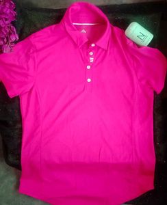 Adidas Hot Pink Polo Shirt