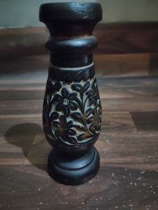Carved Wooden Vase
