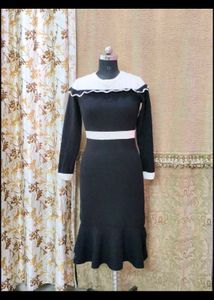 Chic Black &amp; White Party Dress