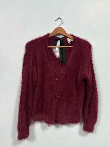 Cozy Fuzzy Cardigan with Bow Detail