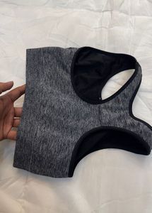 Comfortable Grey and black Sports Bra
