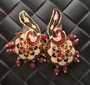 Meenakari Customized Traditional Jhumka-Unused
