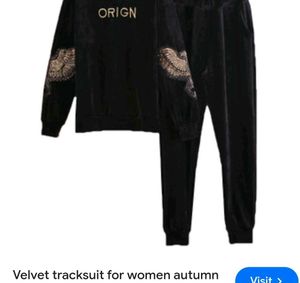 Very Fancy And Amazing Velvet Track Suit