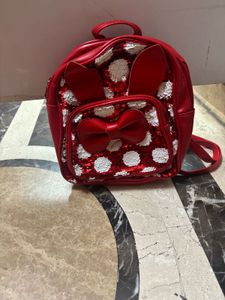 Red Sequin Bunny Backpack