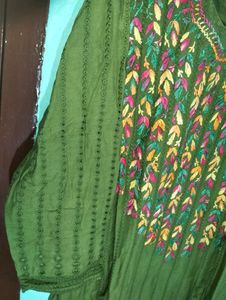 Green Cotton Kurti