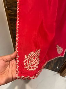 Vibrant W Kurta with unique Embellishments
