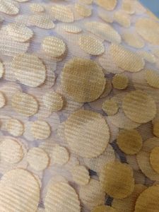 Peach Net Dress Material