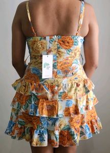 NewMe Floral Ruffle Mini Dress