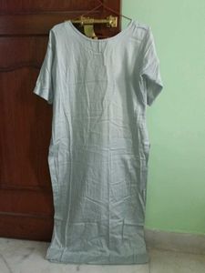 Light grey long kurti