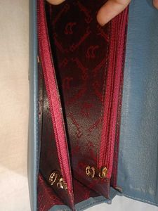 Signature Blue Clutch