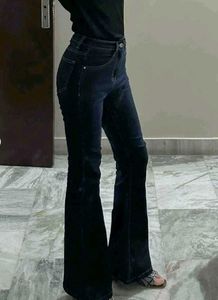 Y2K Flared Dark Wash Denim Jeans