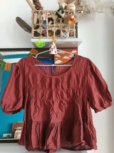Boho Tiered Puff Sleeve Top