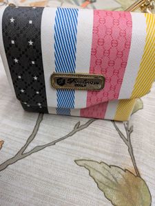 Chic Striped Crossbody Bag