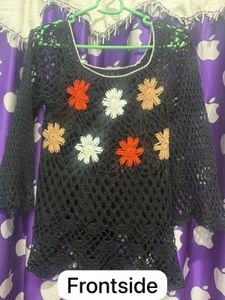 Chic Crochet Flower Top