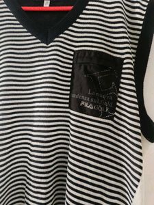Striped FILA Vest