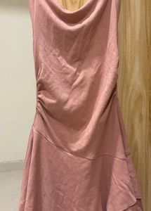 Halter Ruched Pink Dress, Little Box