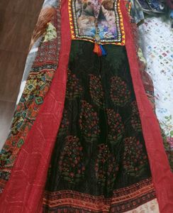 New Ethnic Gown Inner Cotton Outer Georgette