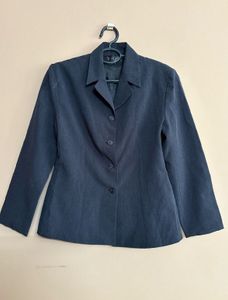 women Classic Navy Blue Blazer