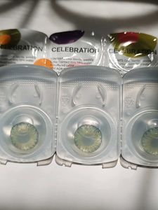 Green Celebration Contact Lens