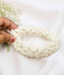 Handmade Crocheted Bracelet/ bun tier