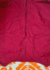 Maroon Embroidered Blouse with back zip