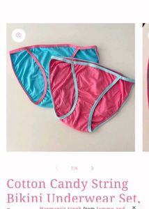*VIRAL* Cotton Candy Bikini Underwear Set