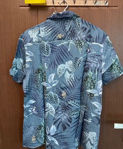 Men's Tropical Print Short Sleeve Shirt