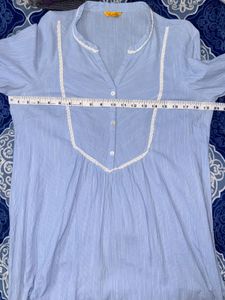 Aurelia Blue Cotton Kurta 🩵
