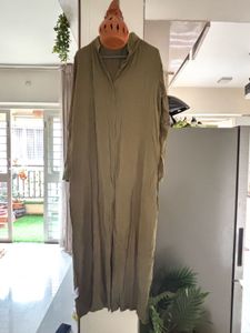 Chemistry Olive Green Shirt Maxi Dress
