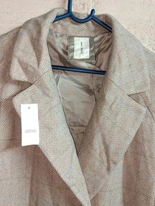 Oversized Plaid Double-Breasted Blazer