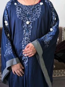 Elegant Navy Embroidered Kurta