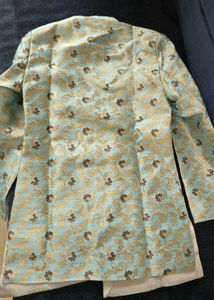 Boys' Blue Embroidered Kurta Dhoti Set