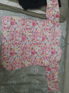 Floral Print Kurta Top