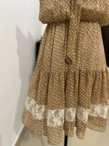 Cute Polka Dot &amp; Lace Dress